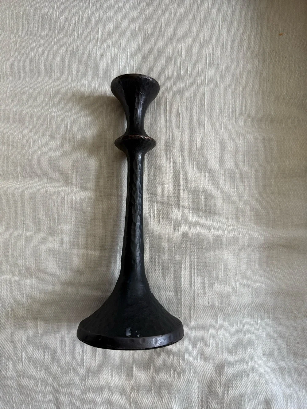 Crate&Barrel Emmett Bronze Taper Candle Holder single - Picture 4 of 6